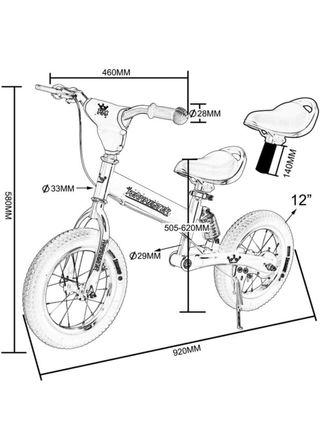 Bici sin pedales RENNMEISTER verde