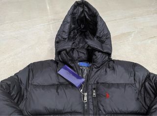 Abrigo Polo Ralph Lauren Negro con Capucha