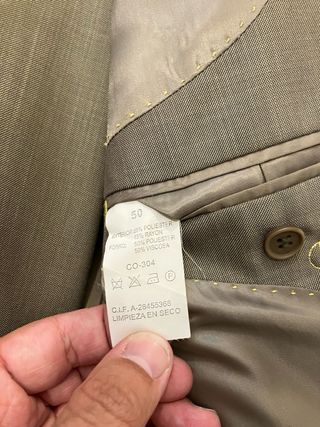 Traje de hombre gris