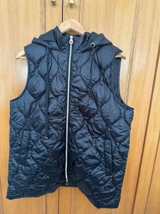 Chaleco acolchado Milano XL negro con capucha