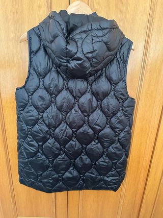 Chaleco acolchado Milano XL negro con capucha