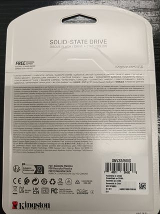 Disco Duro Kingston NV3 PCIe 4.0 NVMe M.2 500GB