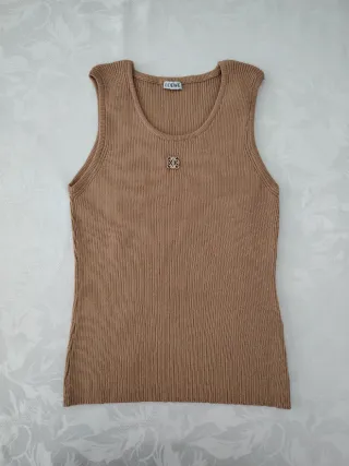Camiseta Loewe S Marrón Logo