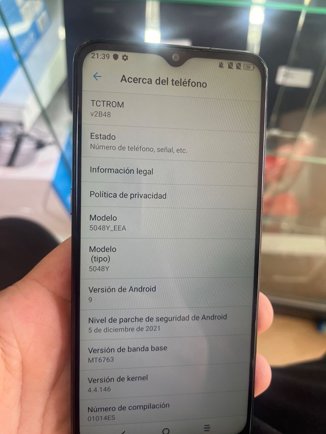 Telefono Alcatel Black