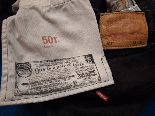 Vaqueros Levi's 501 Jeans W33 L34 SLIM