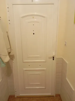 Puerta de aluminio de calle