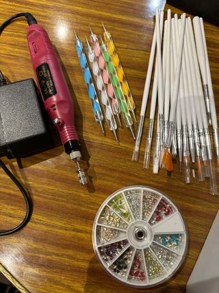 Lámpara Uñas Gel Semipermanente 
torno uñas 
