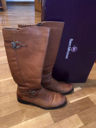 Botas altas de piel BaerchiWoman marrones