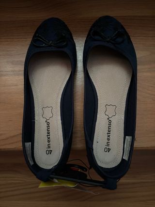 Zapatos planos mujer In Extenso azul talla 40