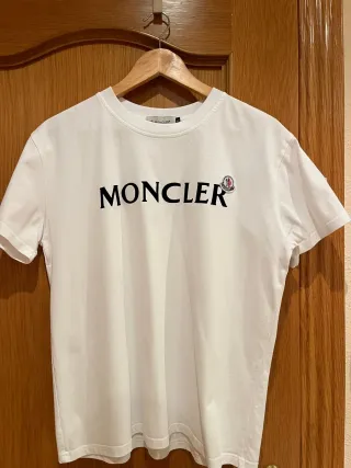 Camiseta Moncler Blanca Manga Corta