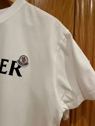 Camiseta Moncler Blanca Manga Corta