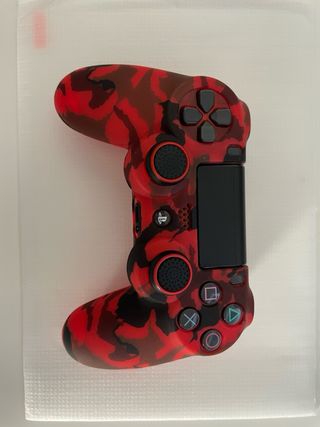 Mando PS4 DualShock Transparente Rojo