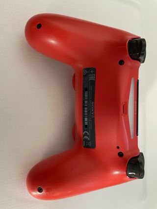Mando PS4 DualShock Transparente Rojo