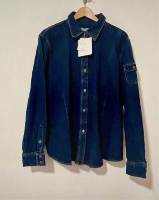 Camisa vaquera azul talla XXL