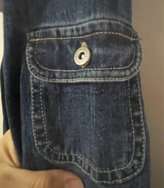 Camisa vaquera azul talla XXL