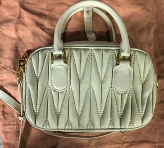 Borsa imbottita Miu Miu Arcadie bianca