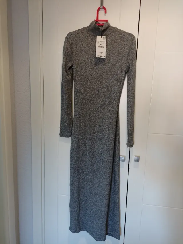 Vestido largo gris Talla S