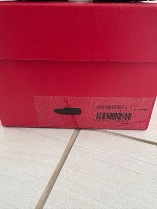 Mocasines Carolina Herrera Azul Marino y Rojo
