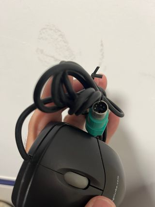 Ratón NGS Vintage Negro con Conector Verde 