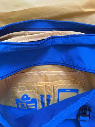 Bolso Totto Azul y Amarillo