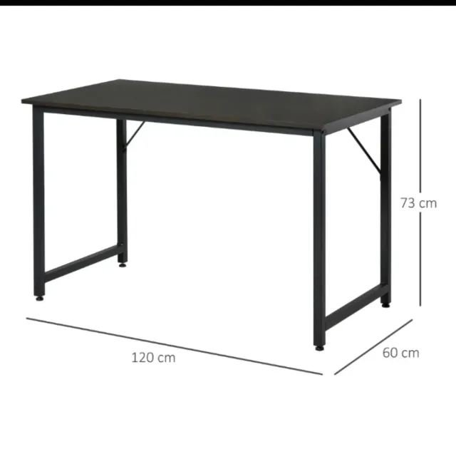 Escritorio negro y blanco