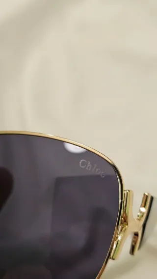 Occhiali da sole Chloe donna neri e oro