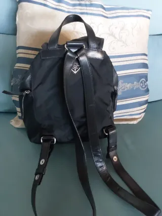 Zaino Prada Pelle e Re-Nylon Nero