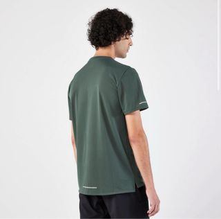 Camiseta running hombre verde transpirable