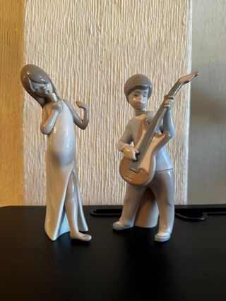 Pareja Figuras Lladró Cantante y Guitarrista