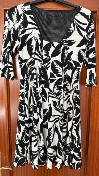Vestido Tintoretto Negro y Blanco Talla M