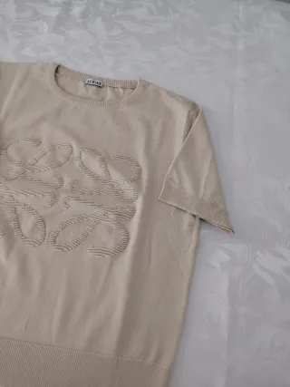 Camiseta Loewe Beige Talla L