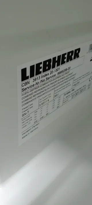 NEVERA COMBI LIEBHERR NO FROST ENERGÍA A+