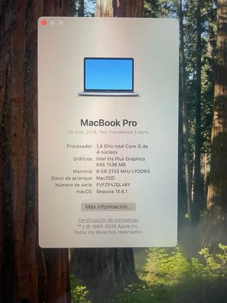 MacBook Pro 13' Touch Bar Plata