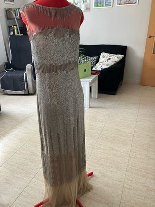 Vestido fiesta lentejuelas talla 38