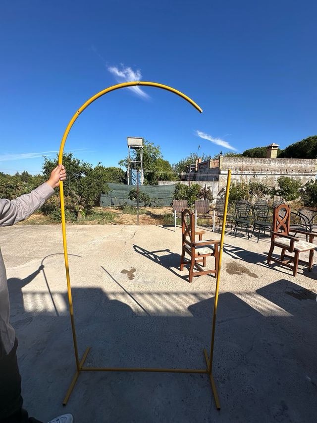 Fiocco decorativo metallico giallo