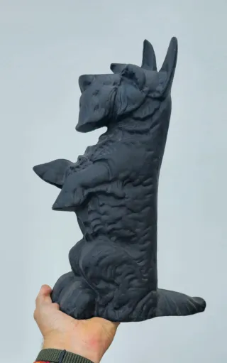 Perro Terrier Escocés Hierro Fundido