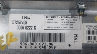 AIRBAG DELANTERO DERECHO PORSCHE BOXSTER (TIPO 98