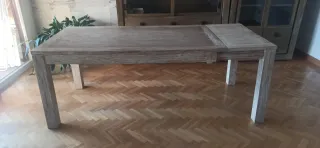 Mesa comedor extensible madera teca