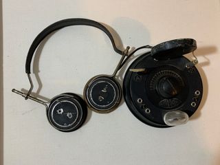 Cuffie radio/centralina militari comunicazioni '50