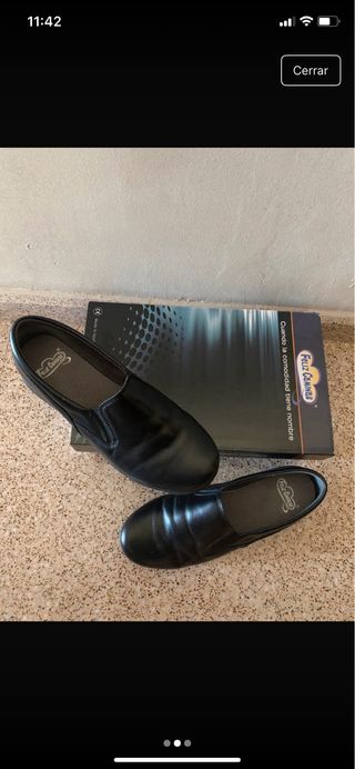 Zapatos Camarera Mujer Negros (38)