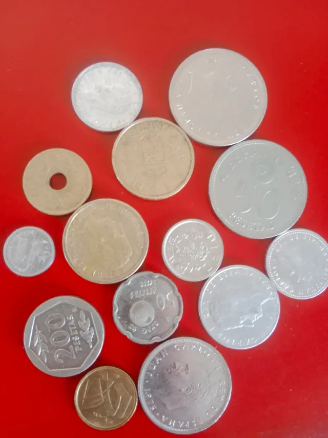 Monedas antiguas Pesetas Juan Carlos