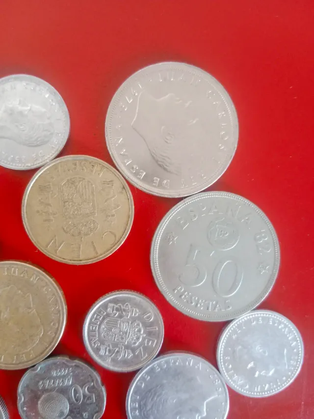 Monedas antiguas Pesetas Juan Carlos