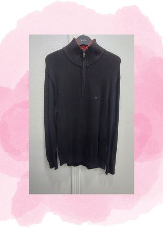 Jersey Tommy Hilfiger cremallera gris