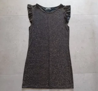 Vestido mujer Sense negro y dorado