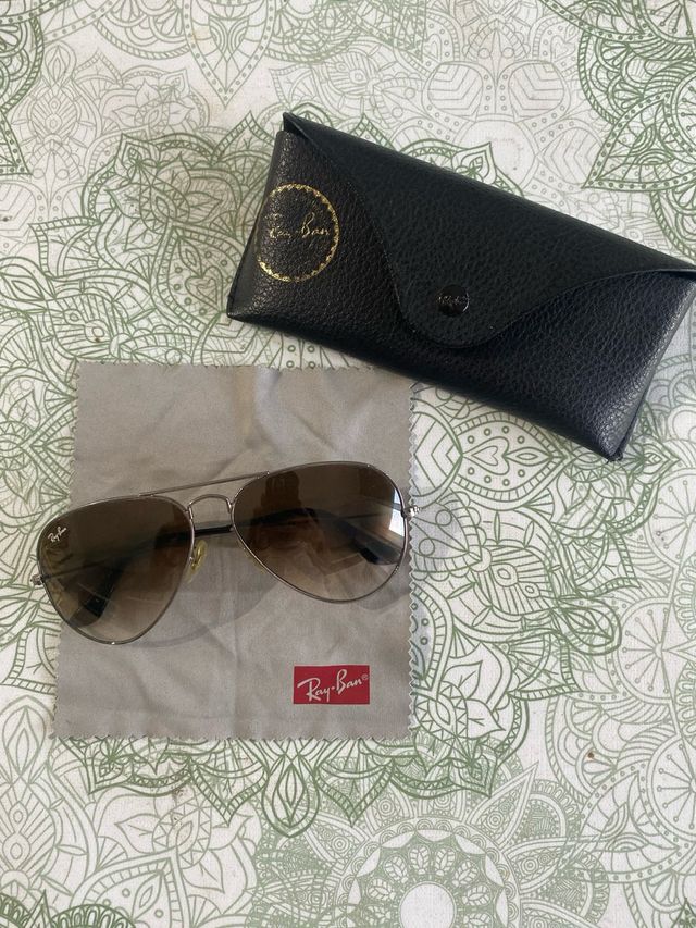 Gafas de sol Ray-Ban Aviator negras/marrones