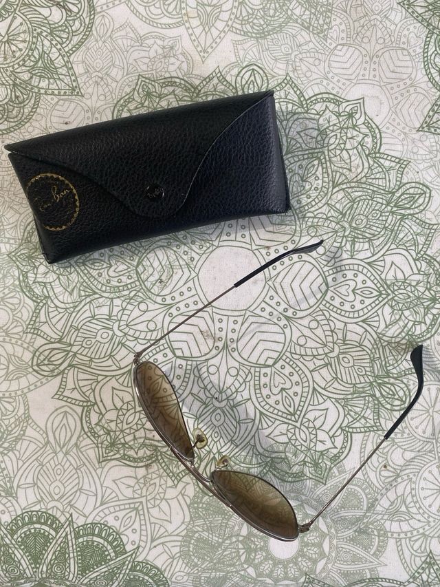 Gafas de sol Ray-Ban Aviator negras/marrones