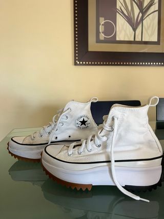 Converse Plataforma Blancas Talla 37
