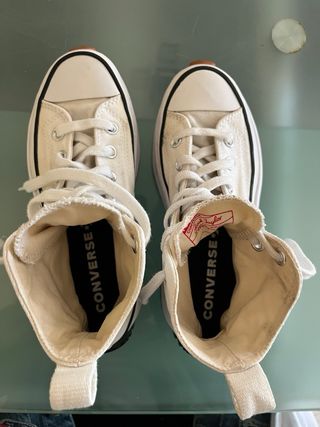 Converse Plataforma Blancas Talla 37