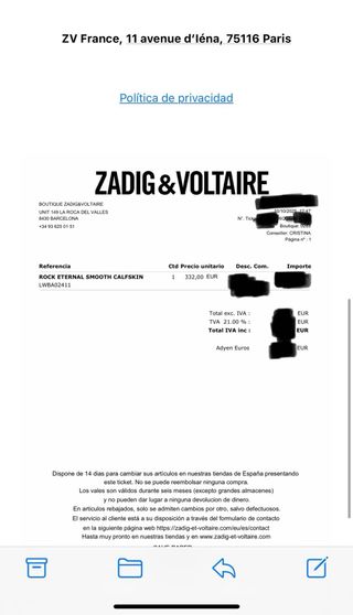 Bolso Zadig & Voltaire rosa/morado nuevo a estrena