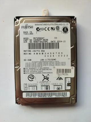 Disco Duro Fujitsu 2.5 60GB HDD